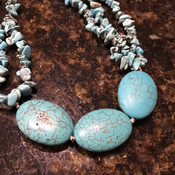Turquoise Bracelet and Necklace set. - Picture 7 of 8